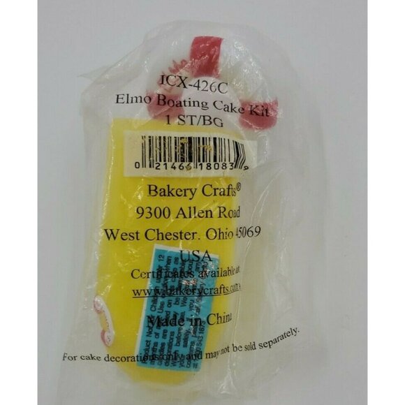 Bakery Crafts Elmo Boating Cake Topper Figure ICX-426 Sesame Street - Picture 4 of 4